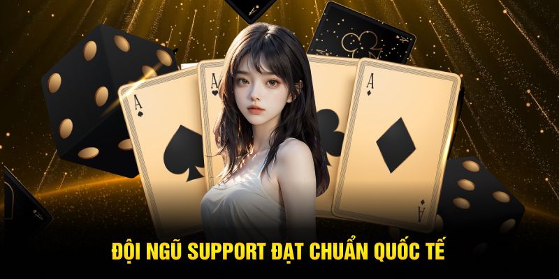 Đội ngũ support đạt chuẩn quốc tế 